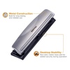 image:imageBostitch 3 Hole Paper Punch 15 Sheet Capacity Metal Office Hole Puncher with Chip Tray NonSlip Base 932 Holes Perfect for Binders School Home amp Office Gold2 Pack