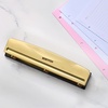 image:imageBostitch 3 Hole Paper Punch 15 Sheet Capacity Metal Office Hole Puncher with Chip Tray NonSlip Base 932 Holes Perfect for Binders School Home amp Office Gold1 Pack