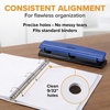 image:imageBostitch 3 Hole Paper Punch 15 Sheet Capacity Metal Office Hole Puncher with Chip Tray NonSlip Base 932 Holes Perfect for Binders School Home amp Office Gold1 Pack