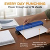 image:imageBostitch 3 Hole Paper Punch 15 Sheet Capacity Metal Office Hole Puncher with Chip Tray NonSlip Base 932 Holes Perfect for Binders School Home amp Office Gold1 Pack