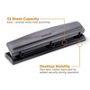 image:imageBostitch 3 Hole Paper Punch 15 Sheet Capacity Metal Office Hole Puncher with Chip Tray NonSlip Base 932 Holes Perfect for Binders School Home amp Office Gold1 Pack