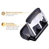 image:imageBostitch EZ Squeeze 3 Hole Paper Punch 40 Sheet Capacity Heavy Duty Metal Office Hole Puncher with Chip Tray NonSlip Base amp Paper Guide 932 Holes for Binders School amp Home OfficeSilver