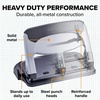 image:imageBostitch EZ Squeeze 3 Hole Paper Punch 40 Sheet Capacity Heavy Duty Metal Office Hole Puncher with Chip Tray NonSlip Base amp Paper Guide 932 Holes for Binders School amp Home OfficeSlate