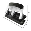 image:imageBostitch EZ Squeeze 3 Hole Paper Punch 40 Sheet Capacity Heavy Duty Metal Office Hole Puncher with Chip Tray NonSlip Base amp Paper Guide 932 Holes for Binders School amp Home OfficeSilver