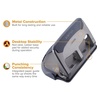 image:imageBostitch EZ Squeeze 3 Hole Paper Punch 40 Sheet Capacity Heavy Duty Metal Office Hole Puncher with Chip Tray NonSlip Base amp Paper Guide 932 Holes for Binders School amp Home OfficeGray