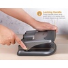 image:imageBostitch EZ Squeeze 3 Hole Paper Punch 40 Sheet Capacity Heavy Duty Metal Office Hole Puncher with Chip Tray NonSlip Base amp Paper Guide 932 Holes for Binders School amp Home OfficeGray