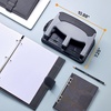 image:imageBostitch EZ Squeeze 3 Hole Paper Punch 40 Sheet Capacity Heavy Duty Metal Office Hole Puncher with Chip Tray NonSlip Base amp Paper Guide 932 Holes for Binders School amp Home OfficeSlate