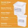 image:imageBostitch Konnect Storage Containers with Lids Clear Plastic Box Stackable for Crafts Home and Office Organization Labels 3Piece 1 4 Qt Box 2 15 Qt boxesSmall Storage Set