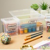 image:imageBostitch Konnect Storage Containers with Lids Clear Plastic Box Stackable for Crafts Home and Office Organization Labels 3Piece 1 4 Qt Box 2 15 Qt boxes4 Qt 2 Pack