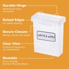 image:imageBostitch Konnect Storage Containers with Lids Clear Plastic Box Stackable for Crafts Home and Office Organization Labels 3Piece 1 4 Qt Box 2 15 Qt boxes05 Qt 2 Pack