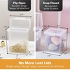 image:imageBostitch Konnect Storage Containers with Lids Clear Plastic Box Stackable for Crafts Home and Office Organization Labels 3Piece 1 4 Qt Box 2 15 Qt boxesSmall Storage Set
