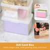 image:imageBostitch Konnect Storage Containers with Lids Office Organizer Clear Plastic Box Stackable for Index Cards Labels 1 Qt 3 Pack3Pack