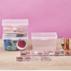 image:imageBostitch Konnect Storage Containers with Lids Office Organizer Clear Plastic Box Stackable for Index Cards Labels 1 Qt 3 Pack3Pack