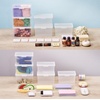 image:imageBostitch Konnect Storage Containers with Lids Office Organizer Clear Plastic Box Stackable for Index Cards Labels 1 Qt 3 Pack6Pack