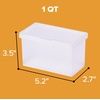 image:imageBostitch Konnect Storage Containers with Lids Office Organizer Clear Plastic Box Stackable for Index Cards Labels 1 Qt 3 PackSingle